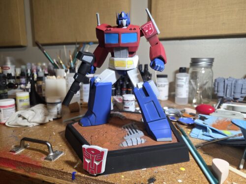 Optimus Prime Statue G1 - Hand-Painted & 3D Printed