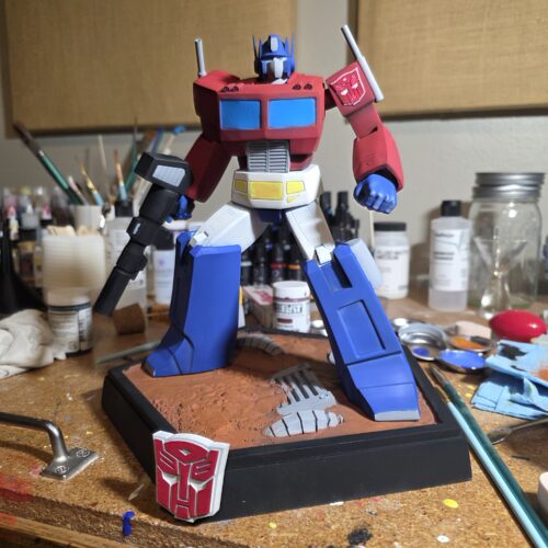 Optimus Prime Statue G1 - Hand-Painted & 3D Printed
