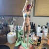 Hand-Painted Poison Ivy Fan Art Statue - 17 Inch Signed Collectible