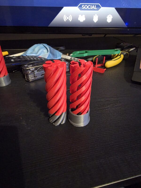 Shotgun Shell Inspired Twist Fidget photo 3 Shotgun shell inspired 3D printed twist fidget toy by Binary Atlas