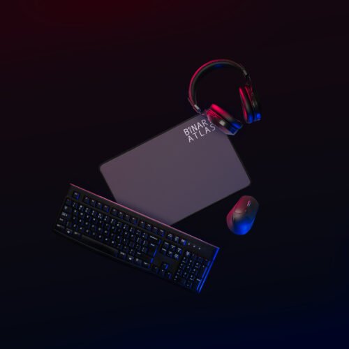 Binary Atlas Gaming Desk Mat